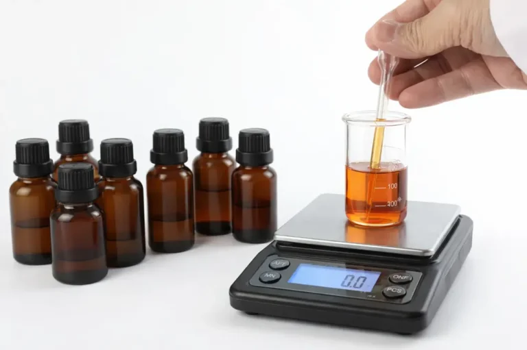 Fragrance concentration comparison in perfume formulation