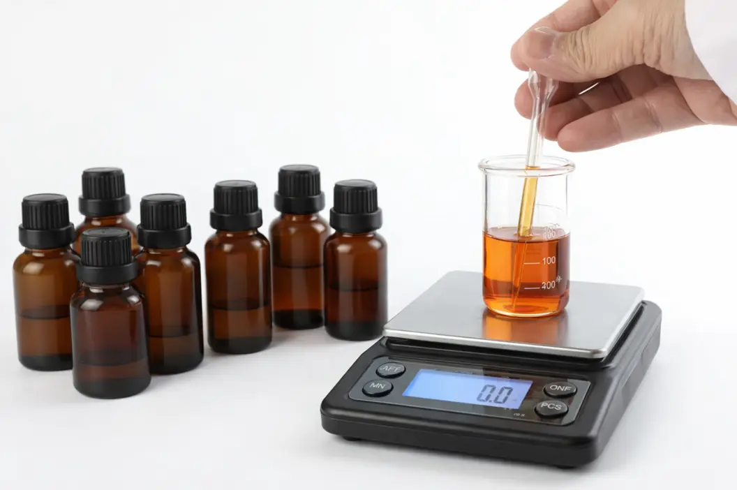 Fragrance concentration comparison in perfume formulation