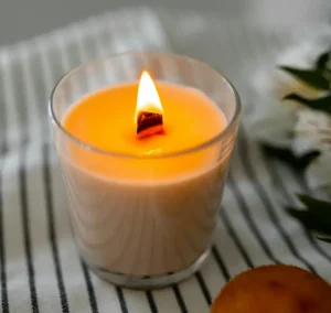 Hot throw testing of scented candle fragrance oil during candle burning